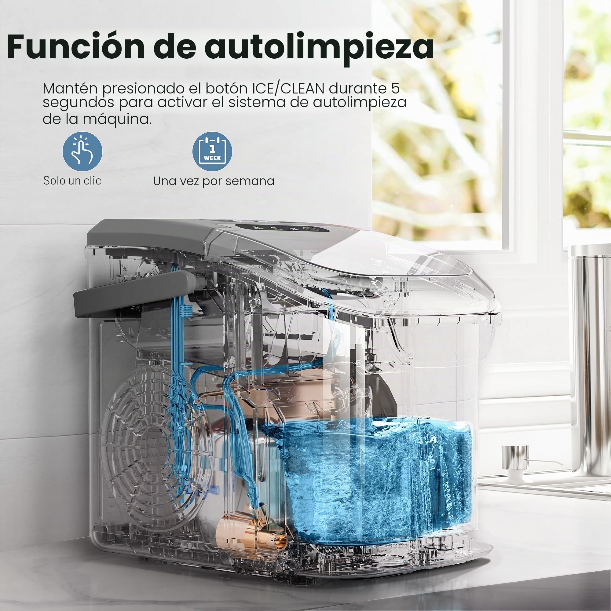 Crzoe Free Standing Ice Maker