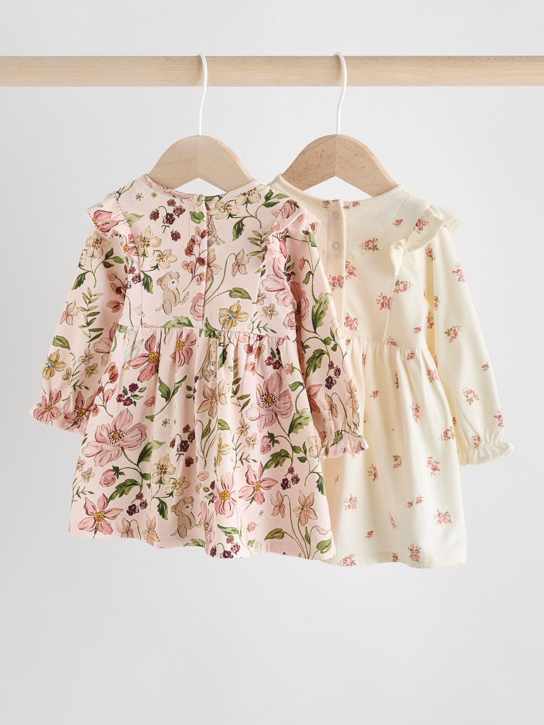 NEXT Baby Mädchen Jersey-Kleid, 2er-Pack