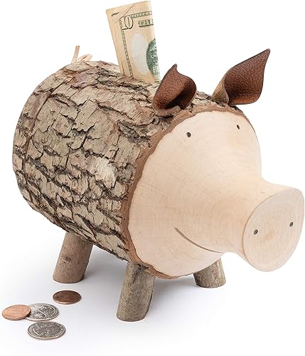 Miniatura 9 de Alcancía personalizada, caja de ahorros de dinero hecha a mano, alcancía para adultos, regalo para amantes de los cerdos, banco hecho a mano