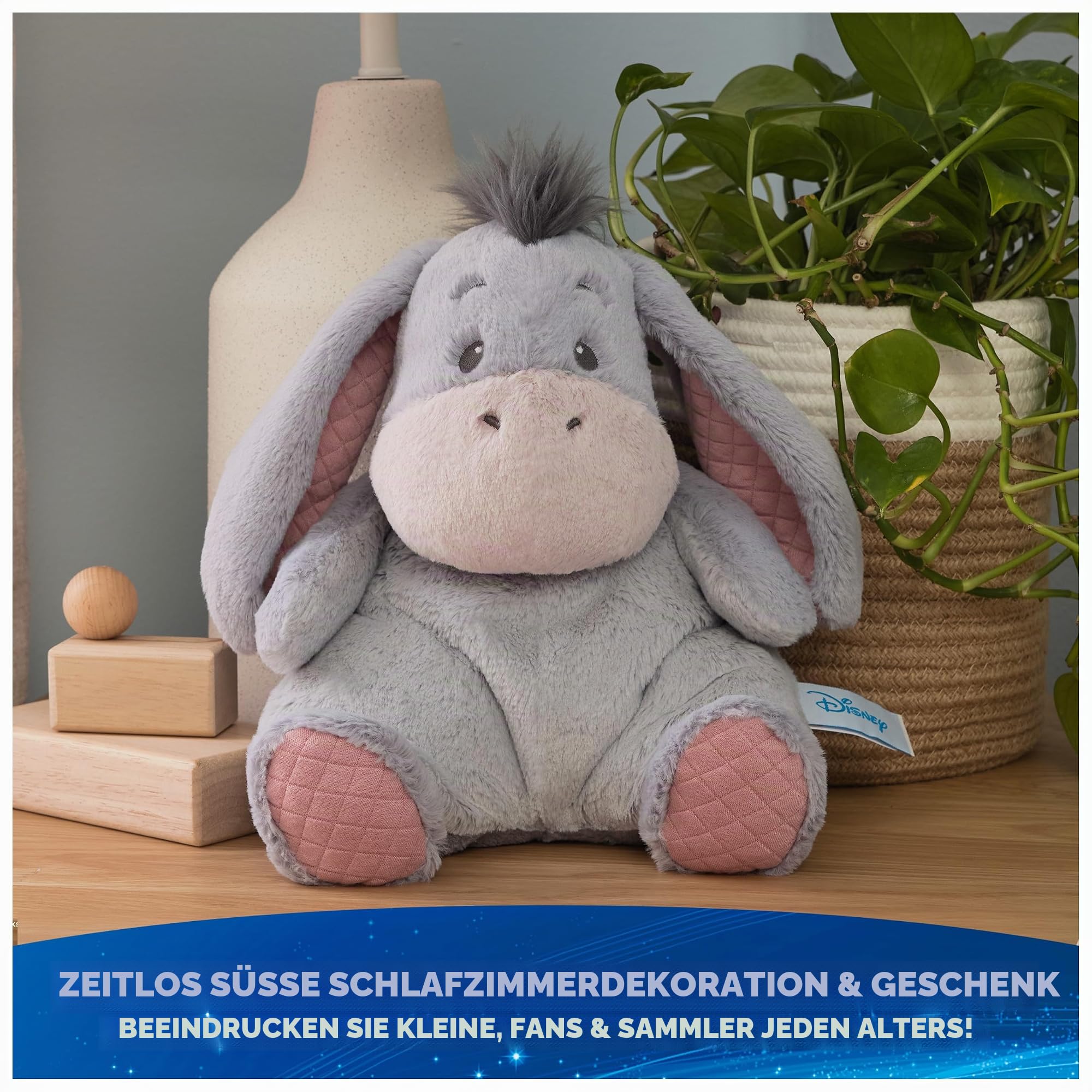 GUND Disney Offizieller I-Aah Oh So Snuggly Plüsch, Winnie Puuh, I-Aah Esel, Stofftier ab 1 Jahren, Grau, 31,8 cm