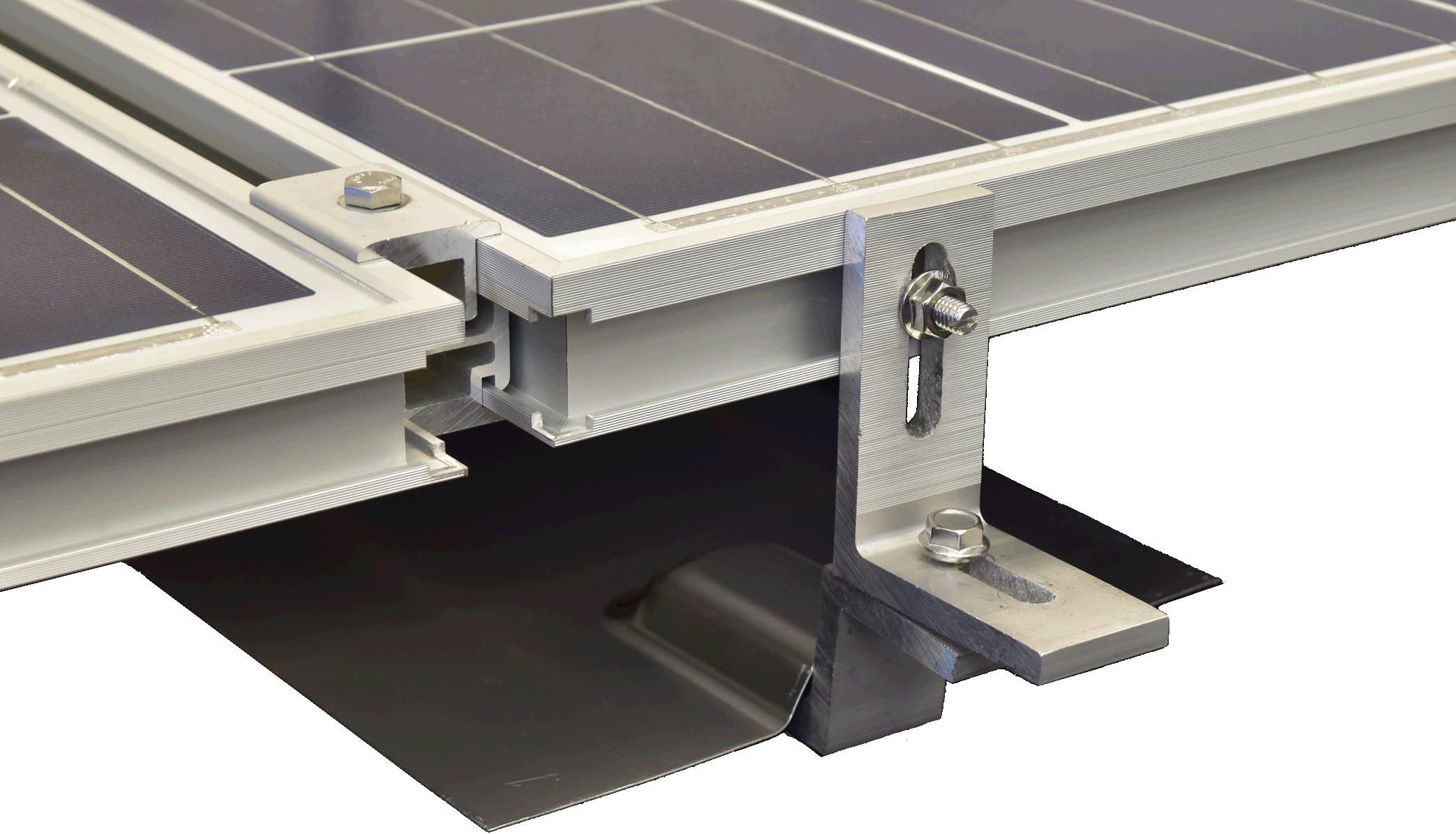 Magerack PV Solar System Boviet 260w Poly Modules Panels Black Frame Pack of 6 with MageMount Mounting System from