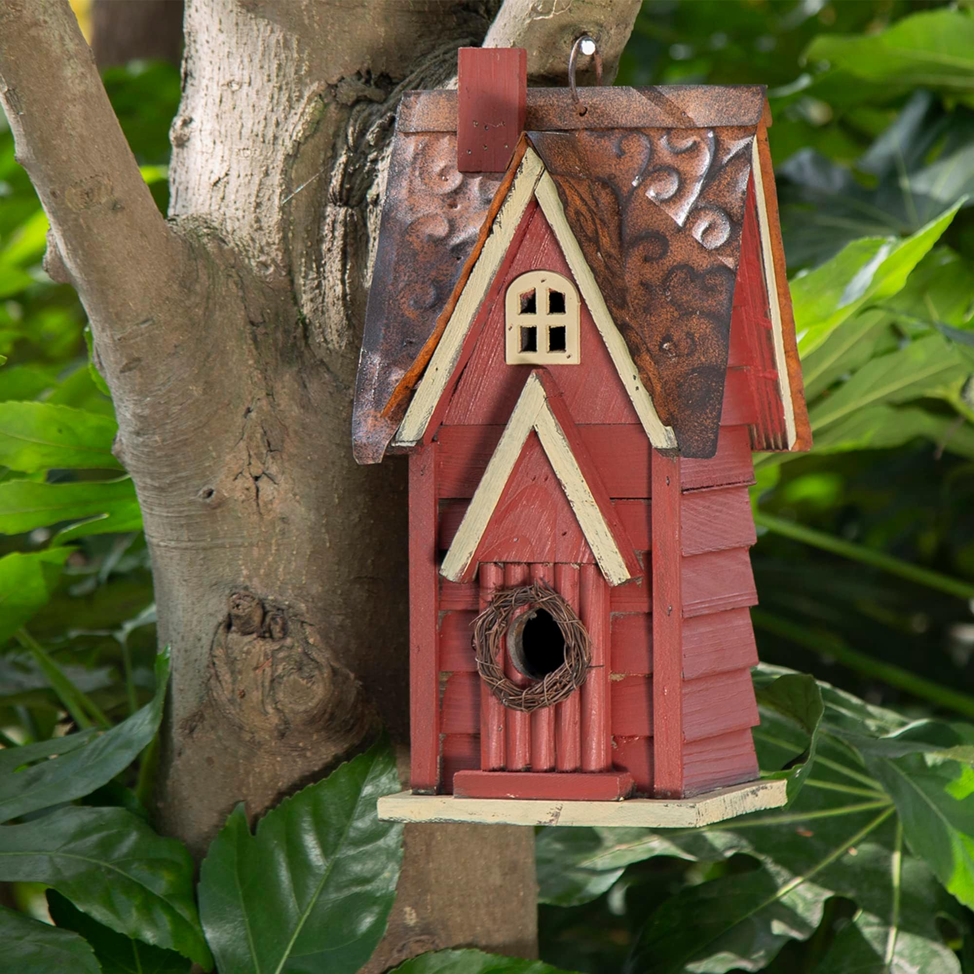 Home Bazaar Handmade Fieldstone Guest Cottage Birdhouse