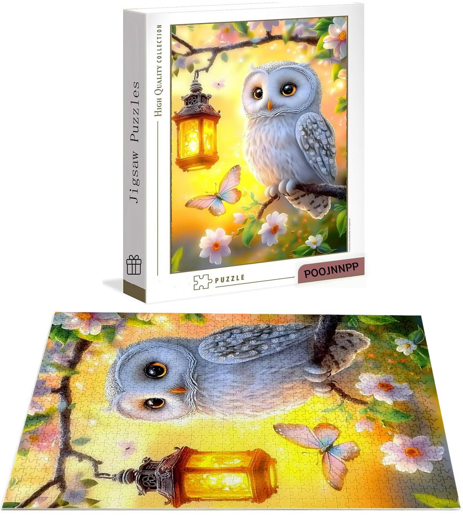 Puzzle 5000 Pezzi per Adulti, Puzzle Animale in Legno per Adulti, Puzzles Gufo Impegnativi, Giochi Educativo per Famiglie, Rompecapo con Scatola per Decorazioni Casa, Donna Regalo di Natale B-6911