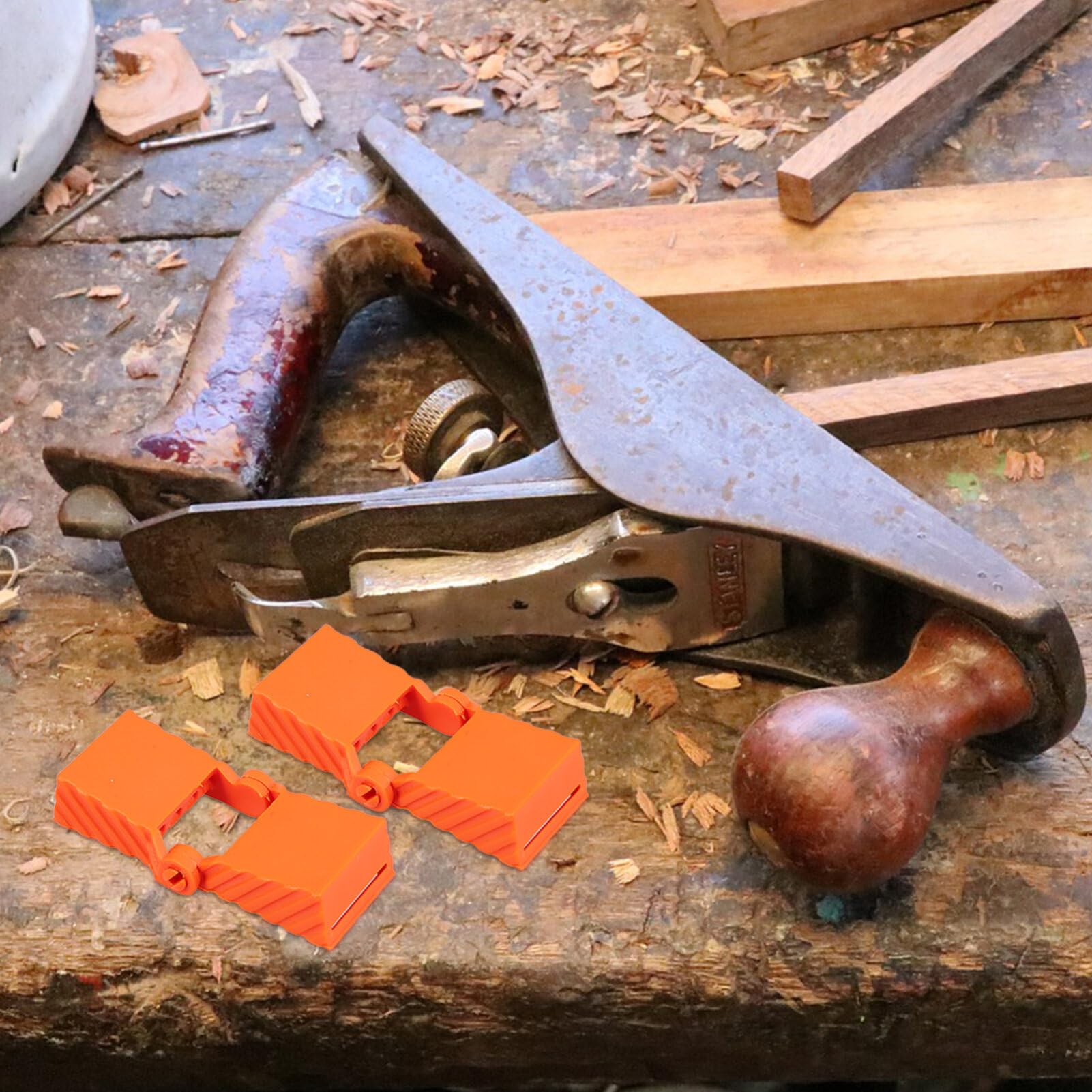 OUNONA 4pcs Strap Clamps Blocks Woodworking Band Clamps Blocks Ratchet Band Clamp Blocks