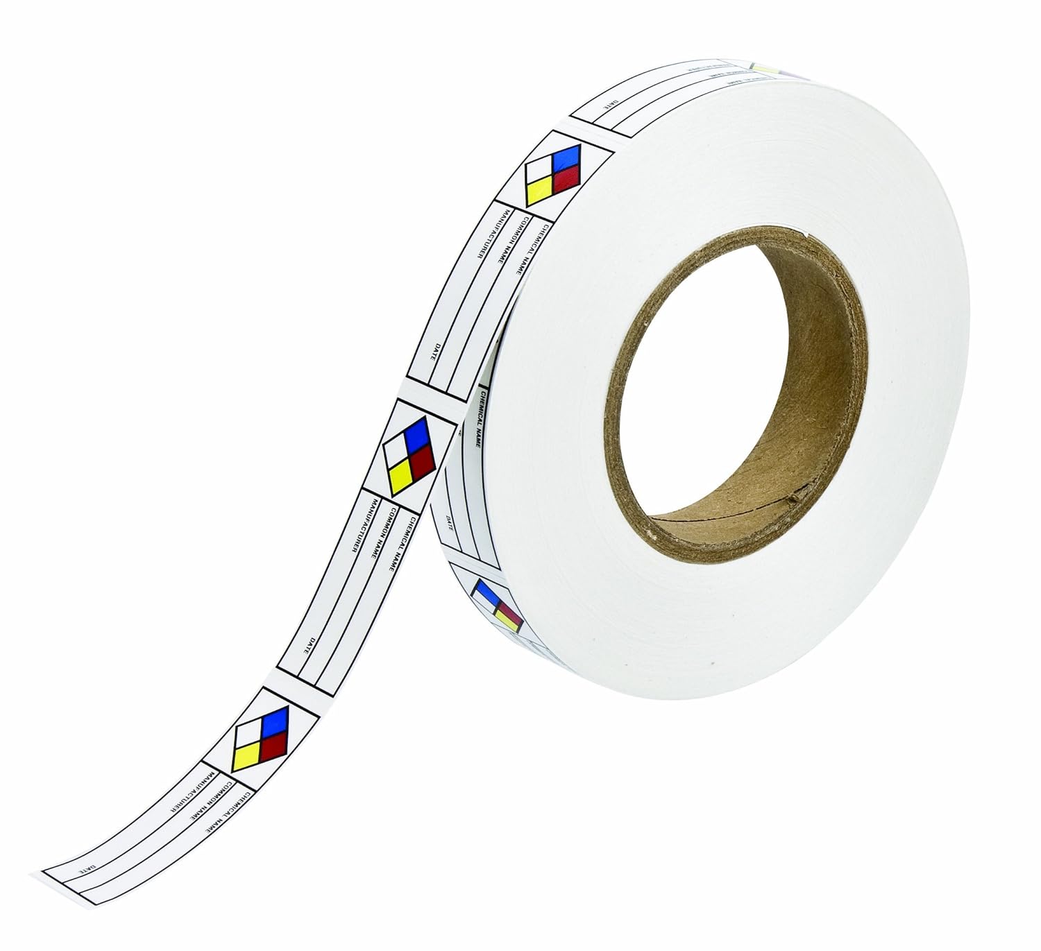 Brady 121115 Vinyl Film B933 1x3 Right-To-Know Label W/NFPA Diamond , 1" Height x 3" Width (720 Labels Labels per Roll, 1 Roll per Package)
