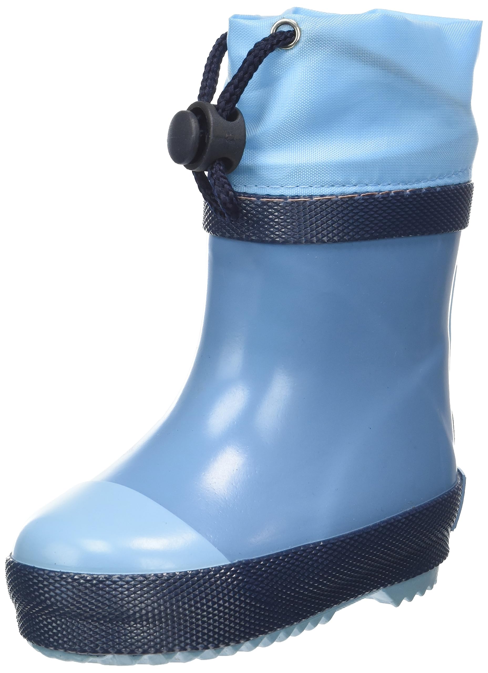 Playshoes Unisex Children's Wellington Boots, Half Shaft Lined Rain Boots, blue, 4.5 UK Child