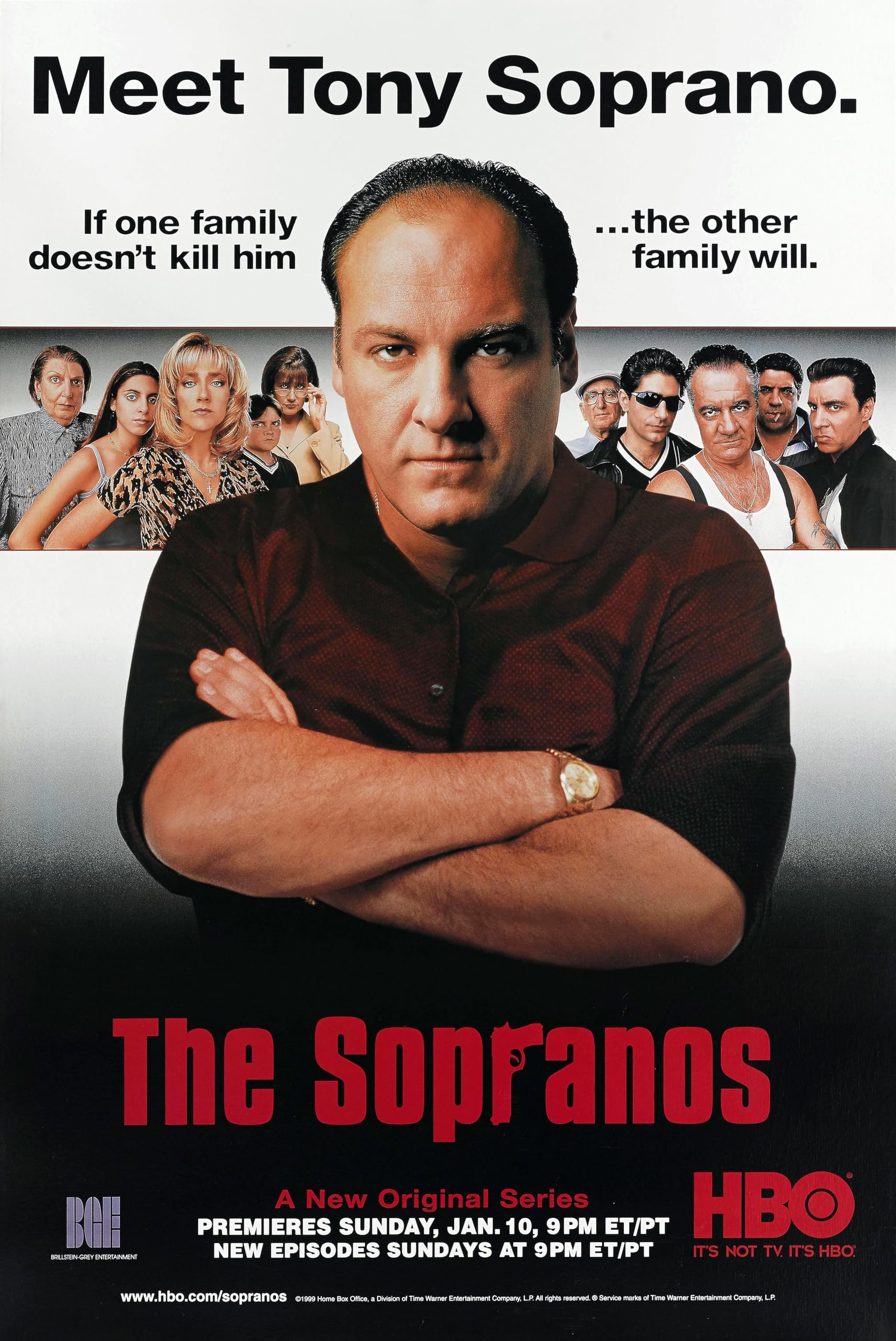 Pixie Posters Multi Colour The Sopranos A2 Size Poster Wall Arts
