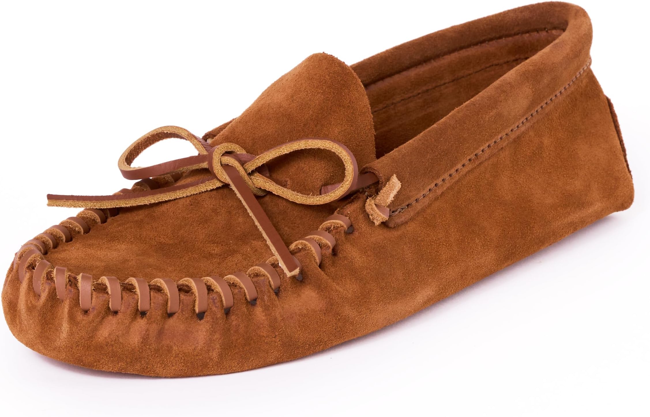 Men's Leather Laced Soft Leather Sole Moccasin