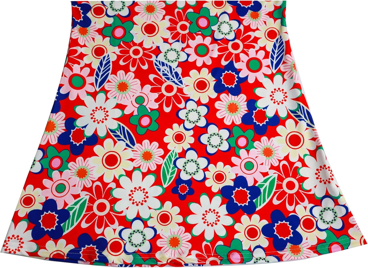 6Pcs 60s 70s Outfits for Kids, Hippie Costume for Girls Colorful Dress Party Halloween Cosplay 4-14 Years - Image 5