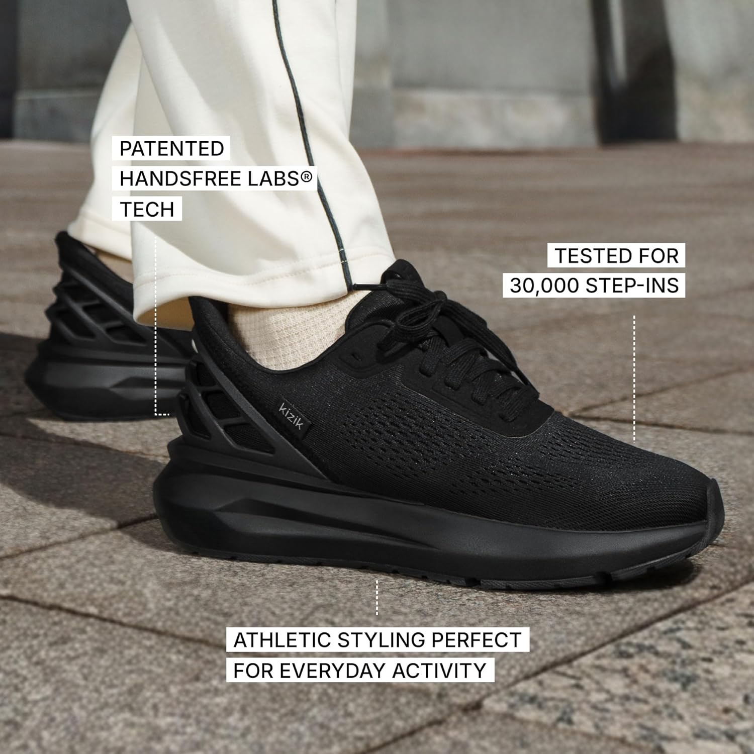 Kizik Athens 2 Slip On Shoes for Women: Comfortable All-Day for Walking, Gym, or Casual Wear, Wide Toe Box Available, Slip in & Stand Out, Hands Free