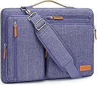 Vista 33 de MOSISO - Bolso de hombro protector 360 para laptop, bolsa para computadora de 15-15.6 pulgadas, bolsa tipo mensajero con apertura lateral, 4