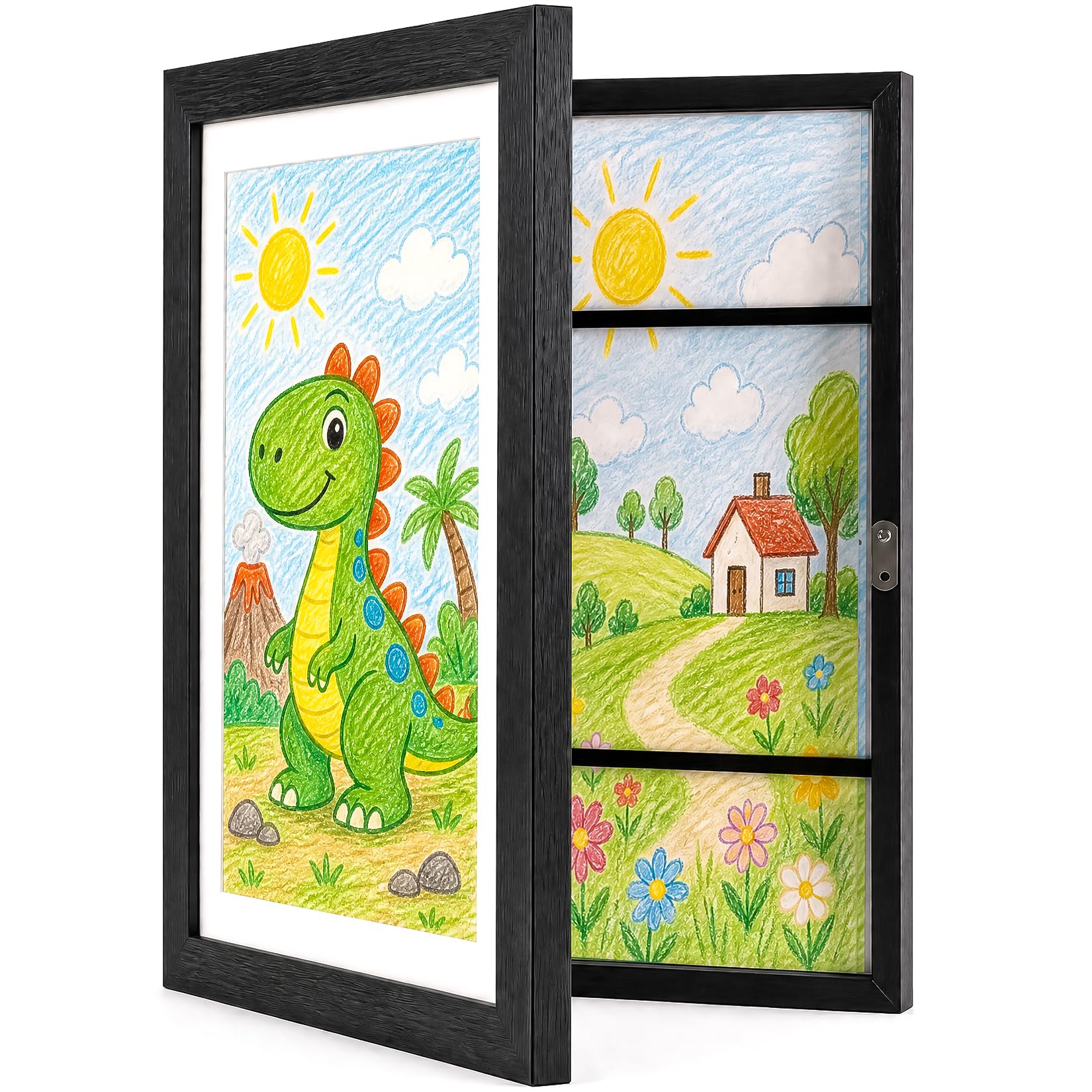 Cadre photo pour enfant rangement d'art et affichage rapide des dessins