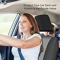 Vista 5 de FH Group - Juego completo de fundas de neopreno para asiento trasero dividido y delantero de respaldo bajo de auto/sedán/SUV, de neopreno, ajuste