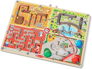 Melissa & Doug PAW Patrol Wooden 4-in-1 Magnetic Wand Maze Board | Wooden Toy | Puzzle Game for Children | Developmental game | Wooden Activity Board | 3+ | Gift for Boy or Girl