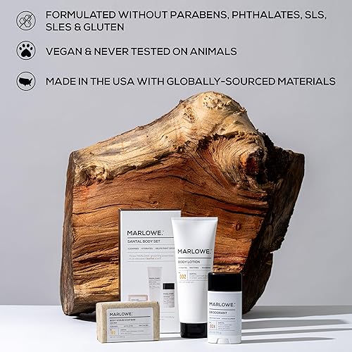 Miniatura 16 de MARLOWE. Loción corporal No. 002 Bomba de 15 onzas, original, loción revitalizante para piel seca con aloe vera y aminoácidos, hidrata y nutre