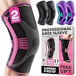 DR. BRACE ELITE Knee Brace with Size Stabilizer (2 Pack) Knee Brace for Women & Men, Workout, Sports, Daily Knee Compression Sleeve for Maximum Knee Pain Support & Fast Recovery (Orion, X-Large) 2