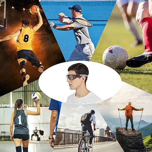Miniatura 7 de Gafas deportivas para hombre, para raquetbol, baloncesto, fútbol, gafas protectoras, lentes de choque y colisión, reemplazables