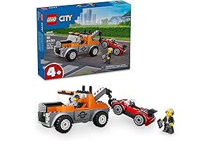 LEGO DUPLO City Tow Truck and Sports Car Repair Building Set (60435)