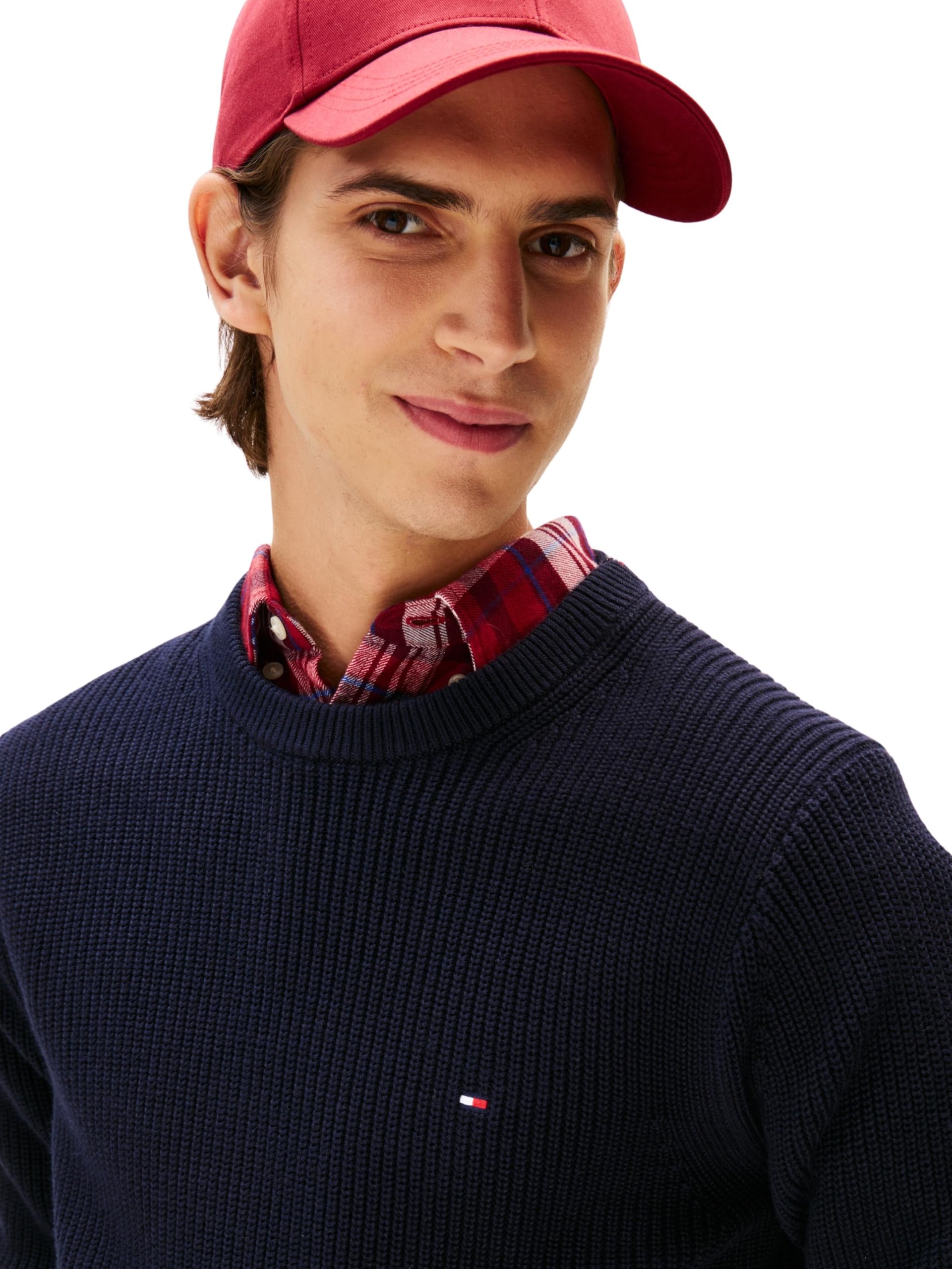 Tommy Hilfiger Herren RWB Rib Crew Neck Mw0mw41516 Pullover (1er Pack)
