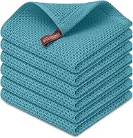 Vista 156 de Kitinjoy - Paños de cocina de 100 % algodón, tela de tejido gofrado, paño de limpieza ultrasuave, absorbente y de secado rápido.