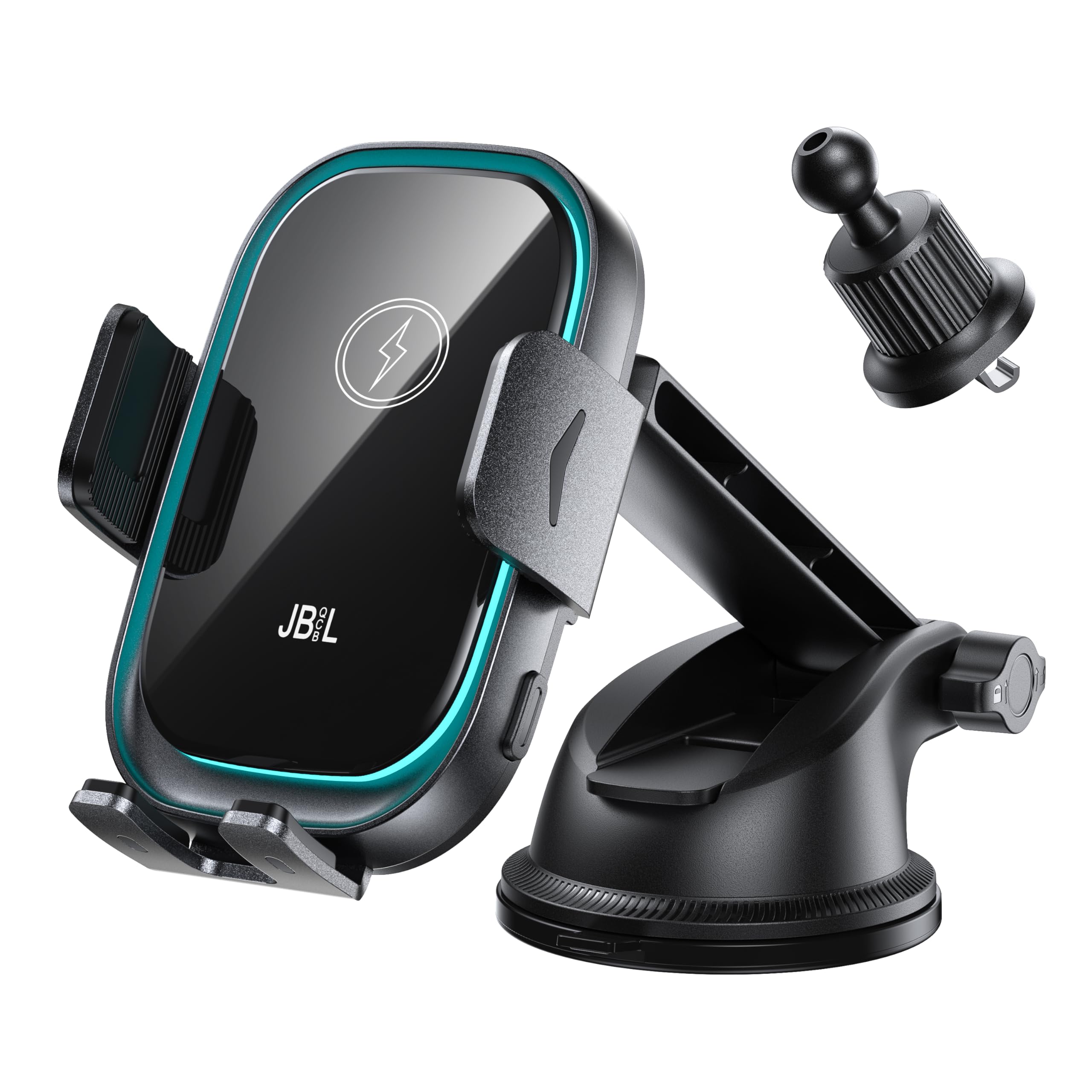 Cargador inalámbrico para coche, 3 en 1, soporte para teléfono de coche, cargador de coche, montaje para parabrisas, salpicadero, ventilación de aire, soporte de teléfono celular de carga rápida con