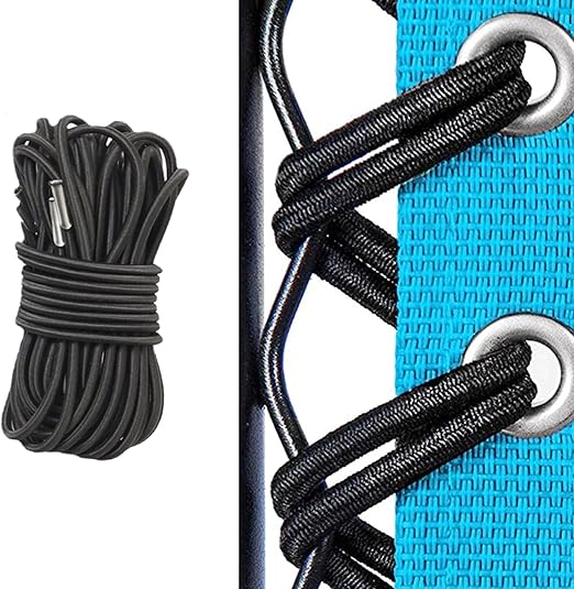 Zero Gravity Chair Replacement Cord Laces,Antigravity Chair 4 Cords Black Anti Gravity Chair Universal Replacement Recliner Repair Tool Kit for Outdoor Lounge Chair, Bungee Garden Lawn Patio Chairs