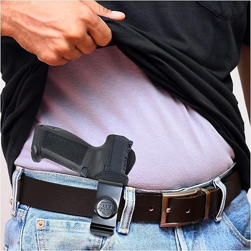 Miniatura 10 de Maxx Carry by PH - Funda de cuero para pistola oculta IWB de mano derecha, funda de cuero oculta para pistola Canik TP9 SFX, funda de transporte