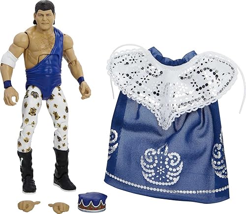 Miniatura 3 de WWE Jerry "The King" Lawler Elite Collection Series # 82 Figura de acción, 6 pulgadas/15,24 cm, regalo planteable, coleccionable para fans de 8 años