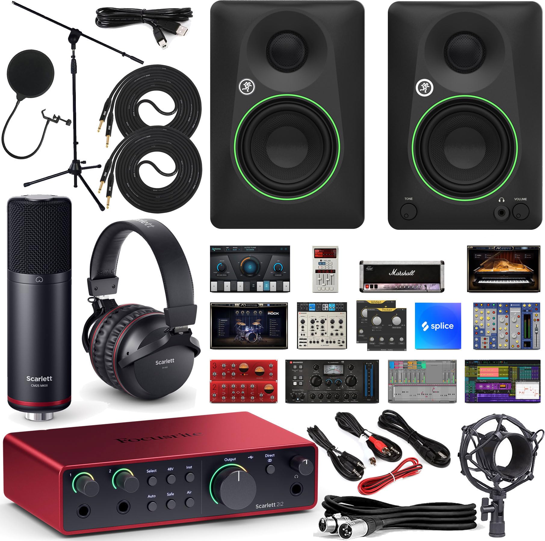 Amazon.com: Focusrite Scarlett 2i2 3rd Gen Studio USB Audio