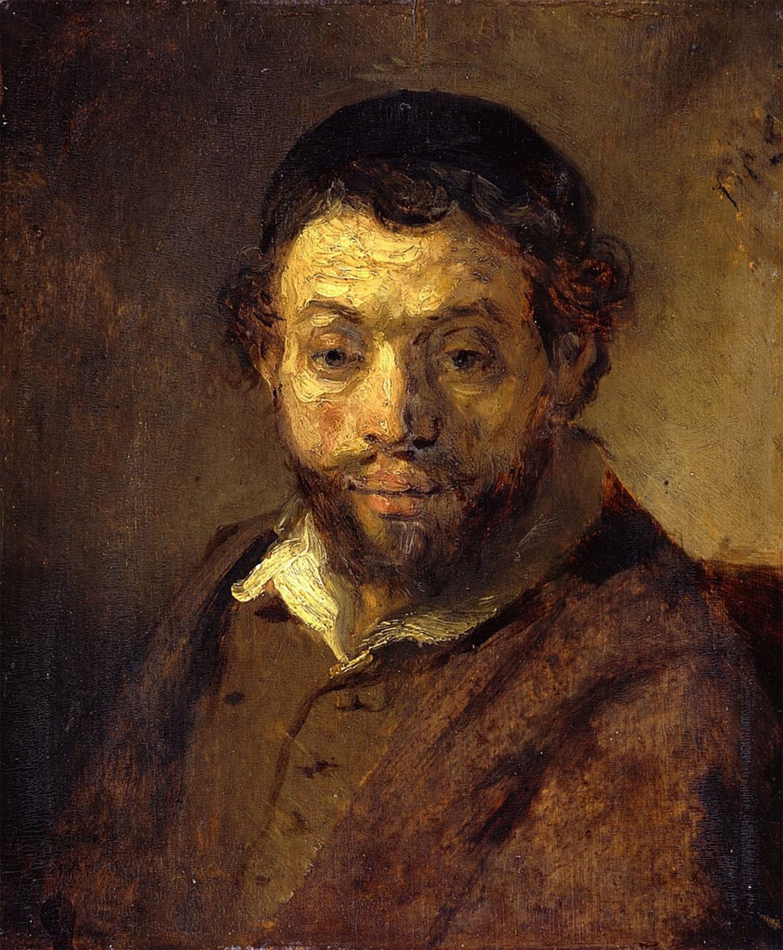 SERENDIPITP Vintage Wall Art Canvas Nordic Poster Canvas Print Picture Portrait of a young jew by Rembrandt van Rijn Wall Art Poster for Home Decor 60x90cm