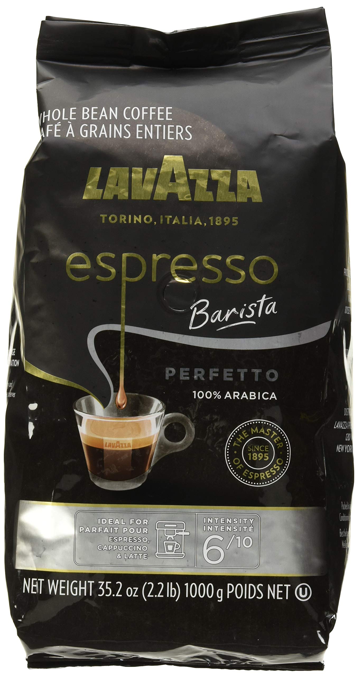 LEspresso Gran Aroma Roast Whole Bean Coffee by Lavazza for - 35.2 oz Coffee ( BB: 28/02/27)
