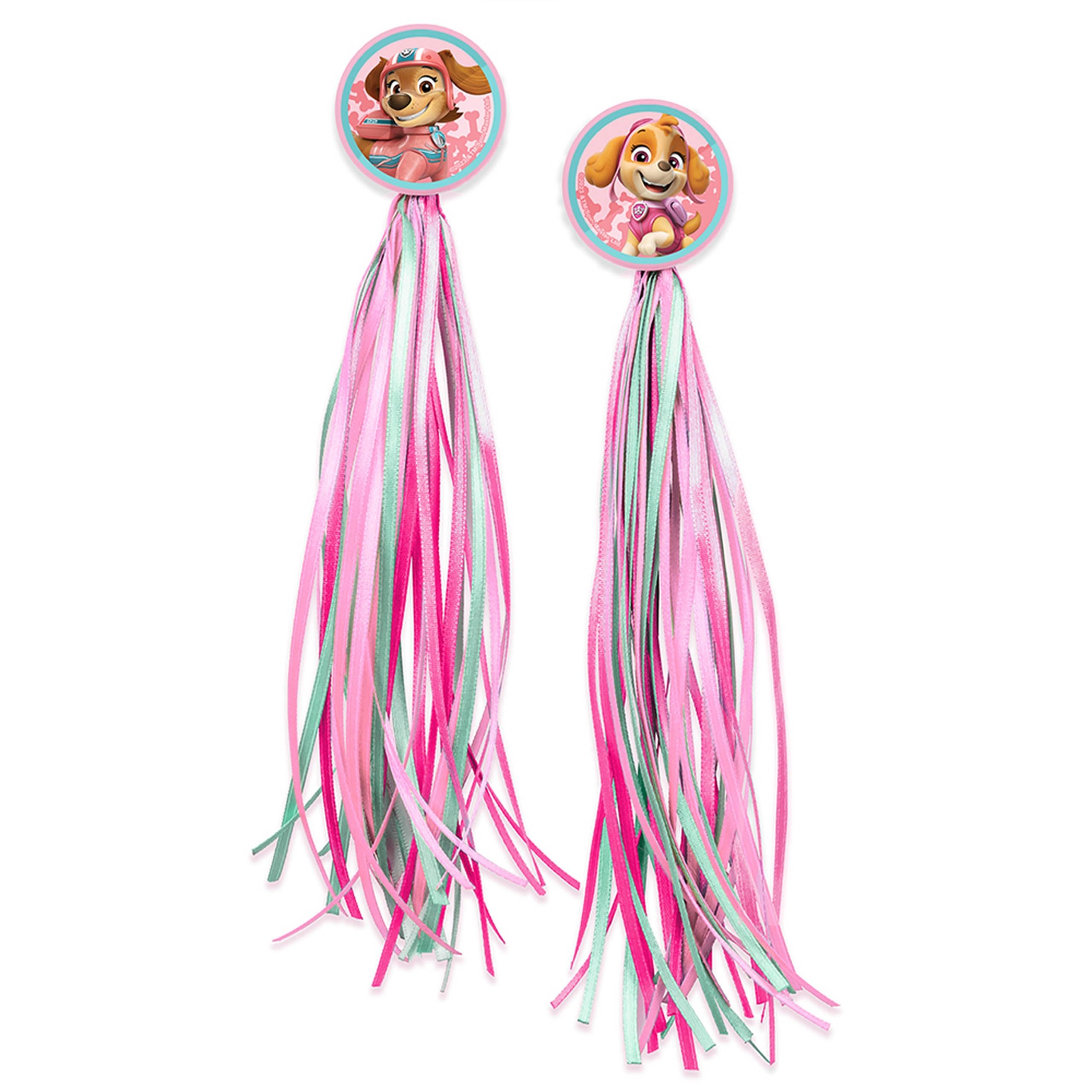 sarcia.eu Decorative fringed streamers for bicycle handlebars, scooters, set 2 pieces (Paw Patro) — image 1