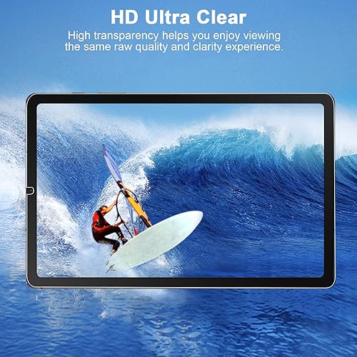 Miniatura 8 de SIBEITU Paquete de 2 protectores de pantalla para Samsung Galaxy Tab A9 2023, película de vidrio templado HD transparente de 8.7 pulgadas de dureza