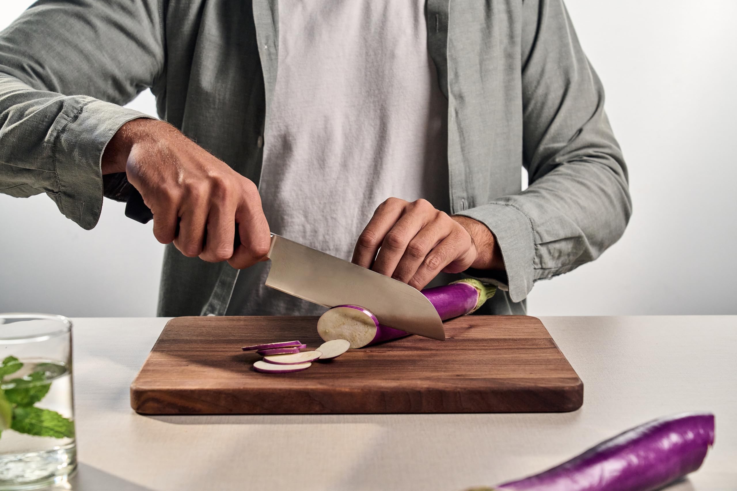 ZWILLING Vier Sterne Santokumesser 16 cm, Rostfreier Spezialstahl, Kunststoff-Griff, Eisgehärtete Klinge, Schwarz, Made in Germany