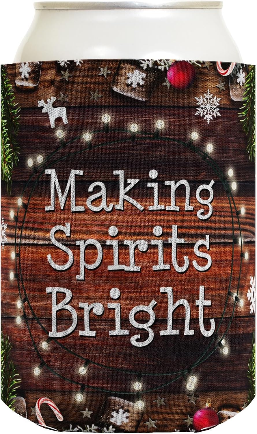 Personalized Christmas Can Coolies Your Text Christmas Party Supplies 24-Pack Personalized Can Drink Thermocoolers Party Pack