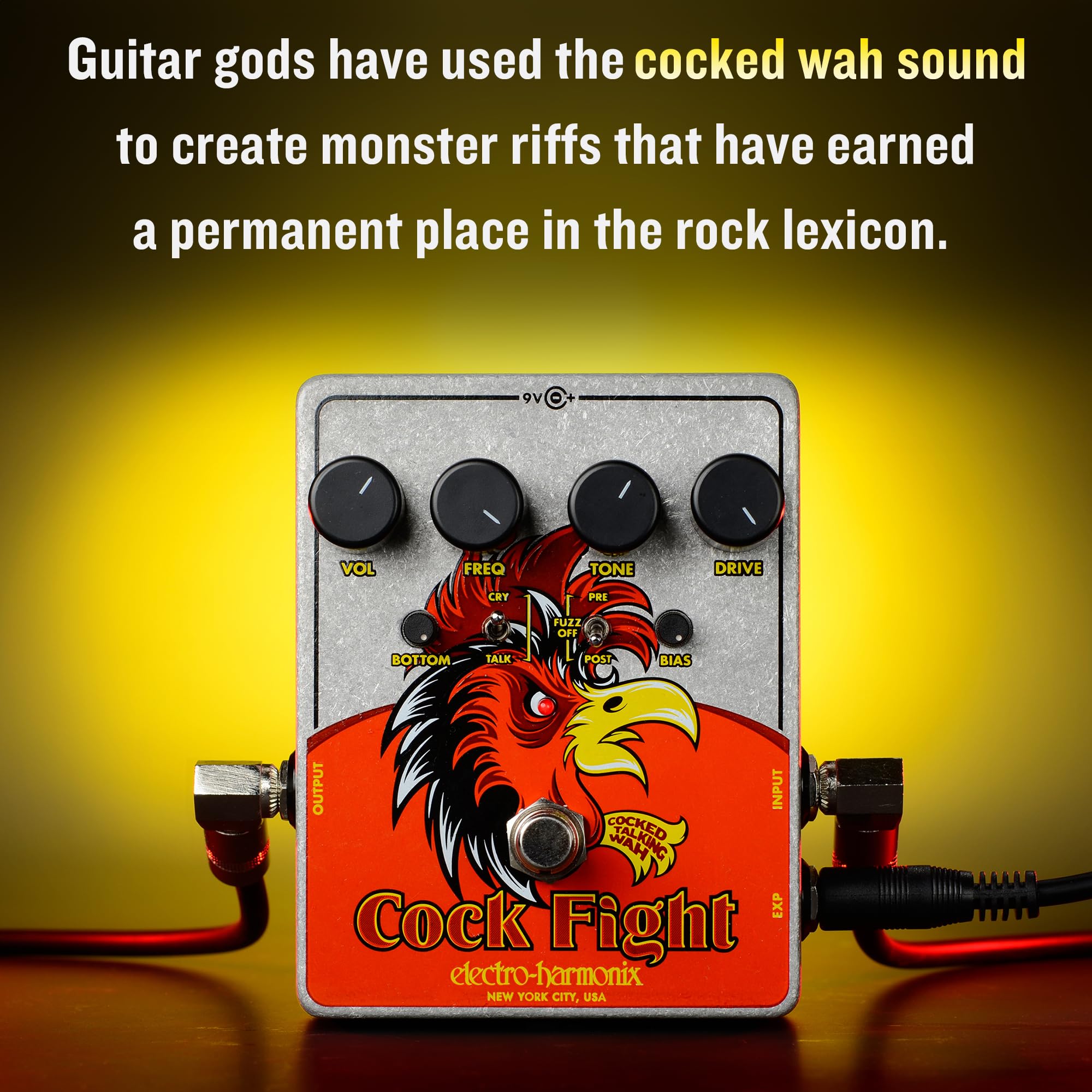 Amazon.com: Electro-Harmonix Cock Fight Cocked Talking Wah Pedal
