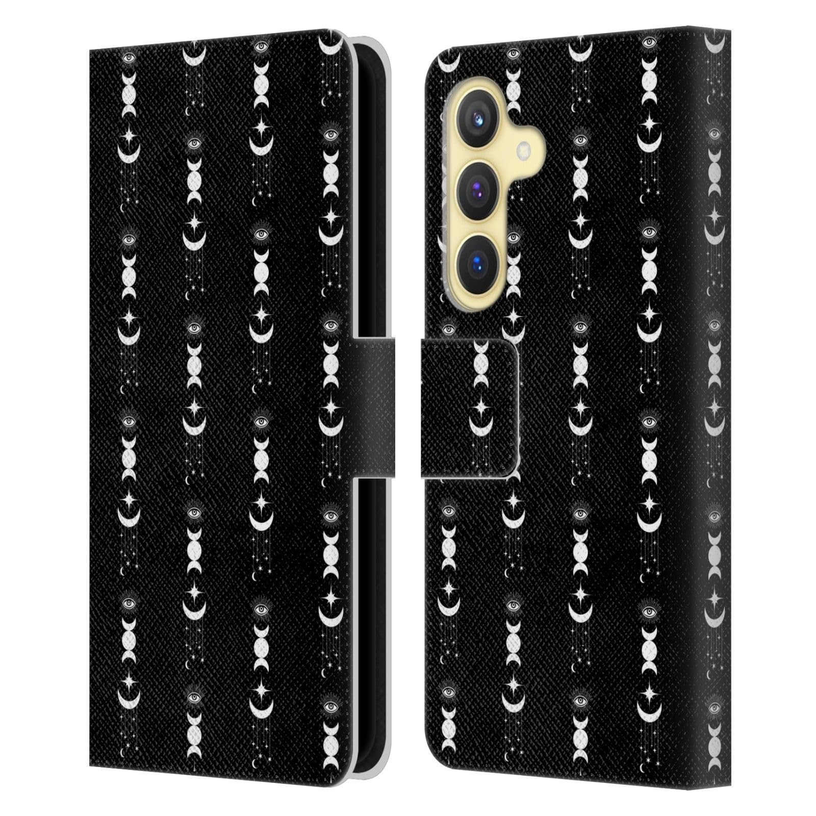 Carcasa de cuero para Samsung Galaxy S24 5G protectora estilo libro de luna 7