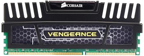 Corsair CMZ8GX3M1A1600C9 Vengeance 8GB (1x8GB) DDR3 Up to 1600 Mhz CL9 XMP Performance Desktop Memory Module Black