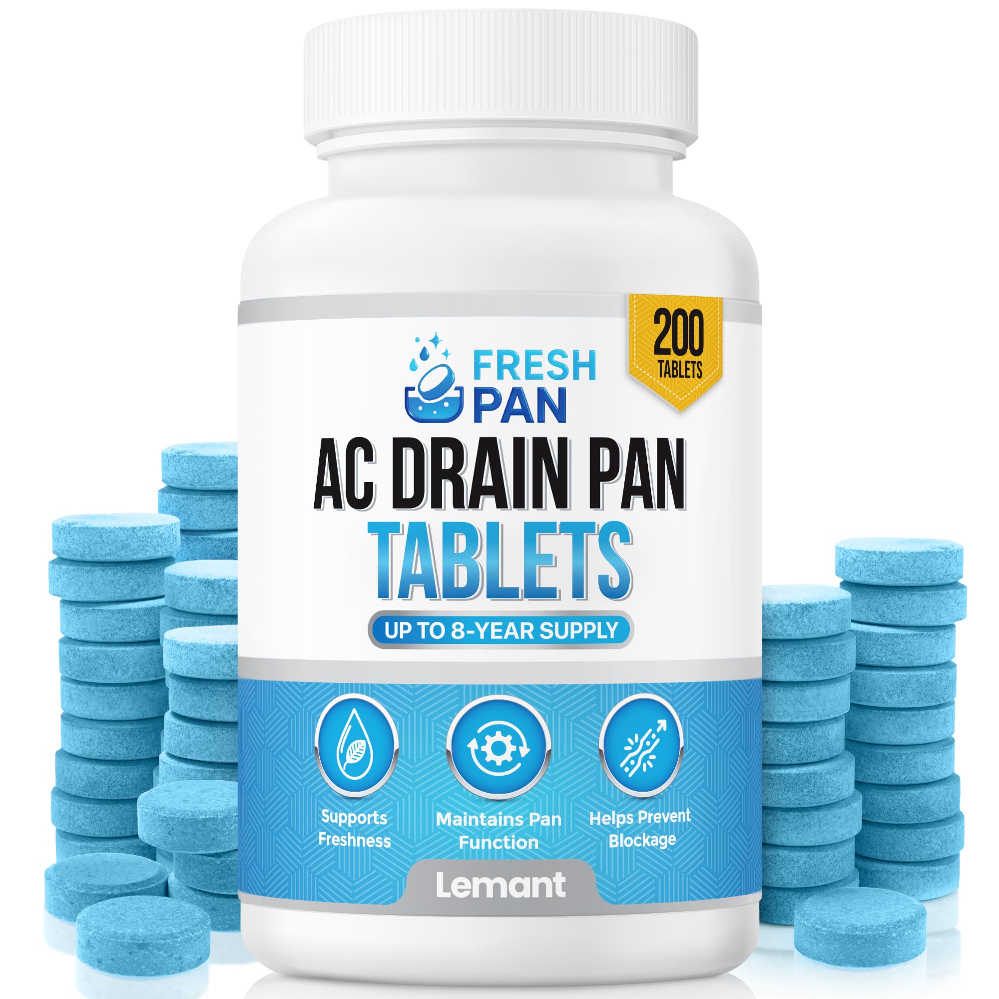 FreshPan AC Drain Pan Tablets - 200 Pack