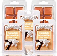 Vista 4 de Candle Daddy Pumpkin Cream Pie - Cera perfumada para derretir – 2 onzas – 6 cubos – Fall Spice