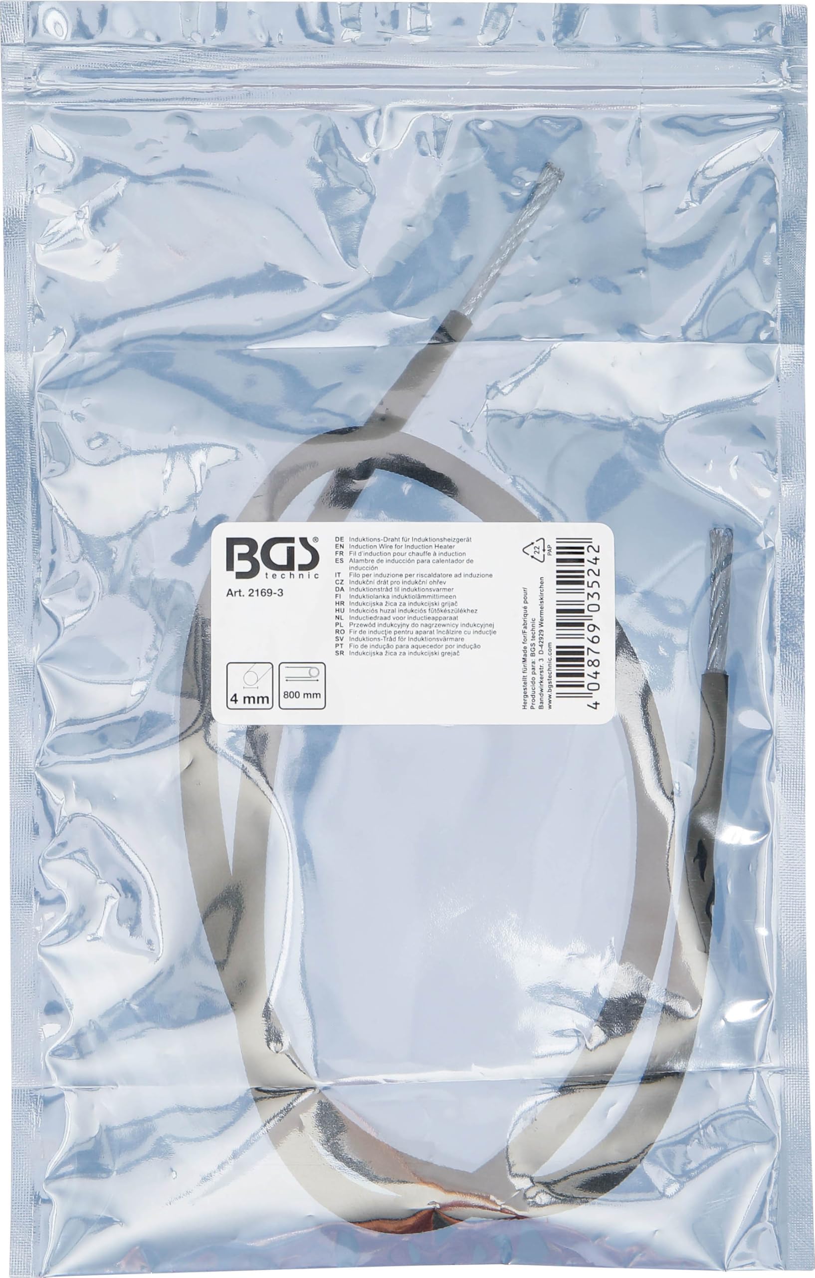 BGS 2169-3 | Induktions-Draht für Induktionsheizgerät | für Art. 2169, 3390, 3391