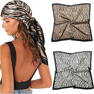 AWAYTR 35” Large Satin Square Head Scarf