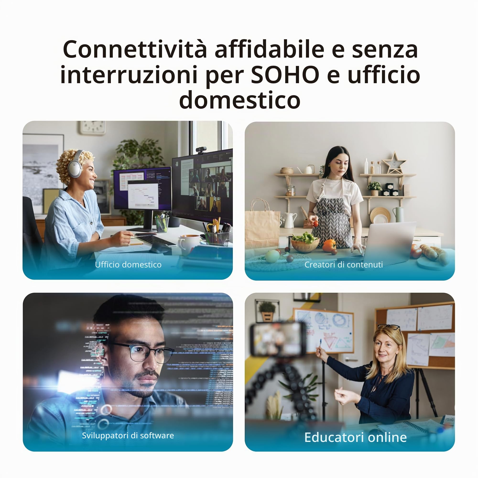 D-Link DBR-560 AX6000 Router Wi-Fi 6 SOHO – Router Gigabit Dual Band con Porta WAN 2.5G, 4 Porte LAN, USB-C per 4G/5G Failover, VPN, Mesh Wi-Fi, Sicurezza WPA3