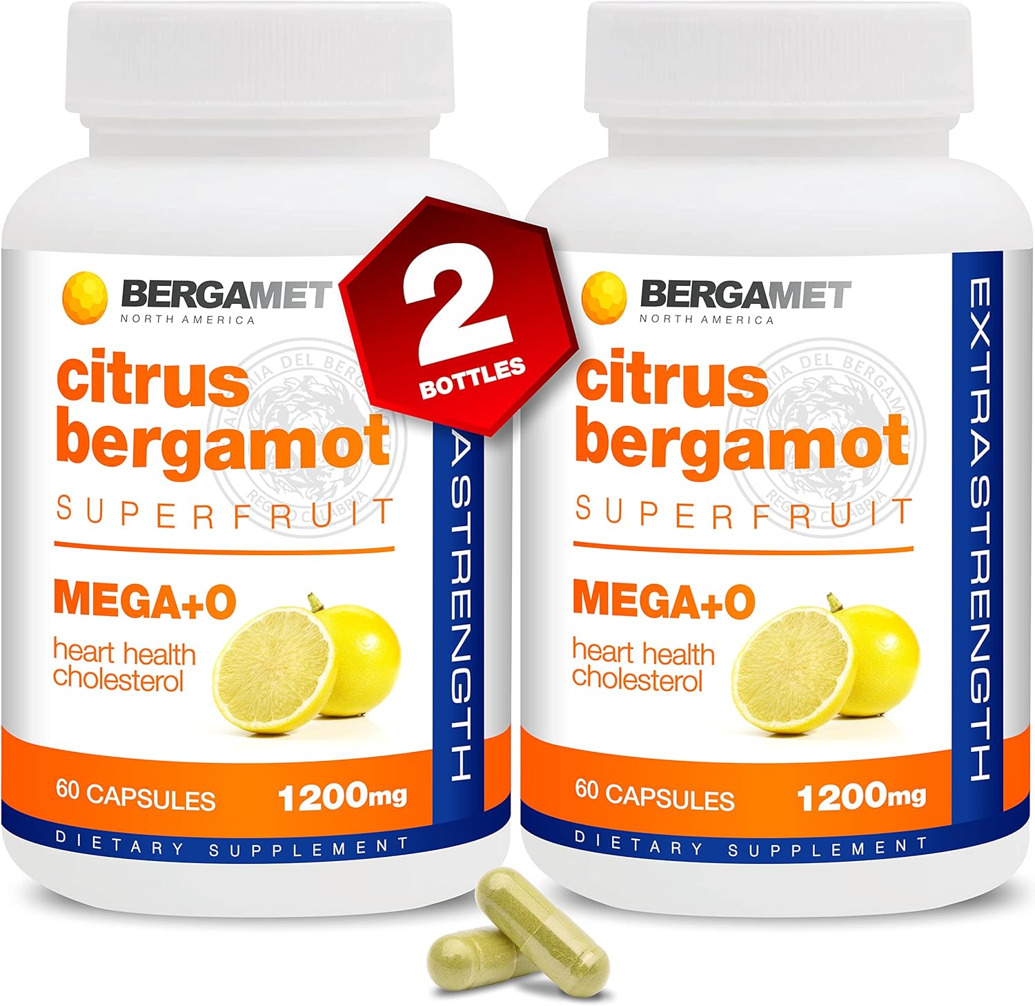 Citrus Bergamot 1200mg, 80 Polyphenols Citrus Bergamot