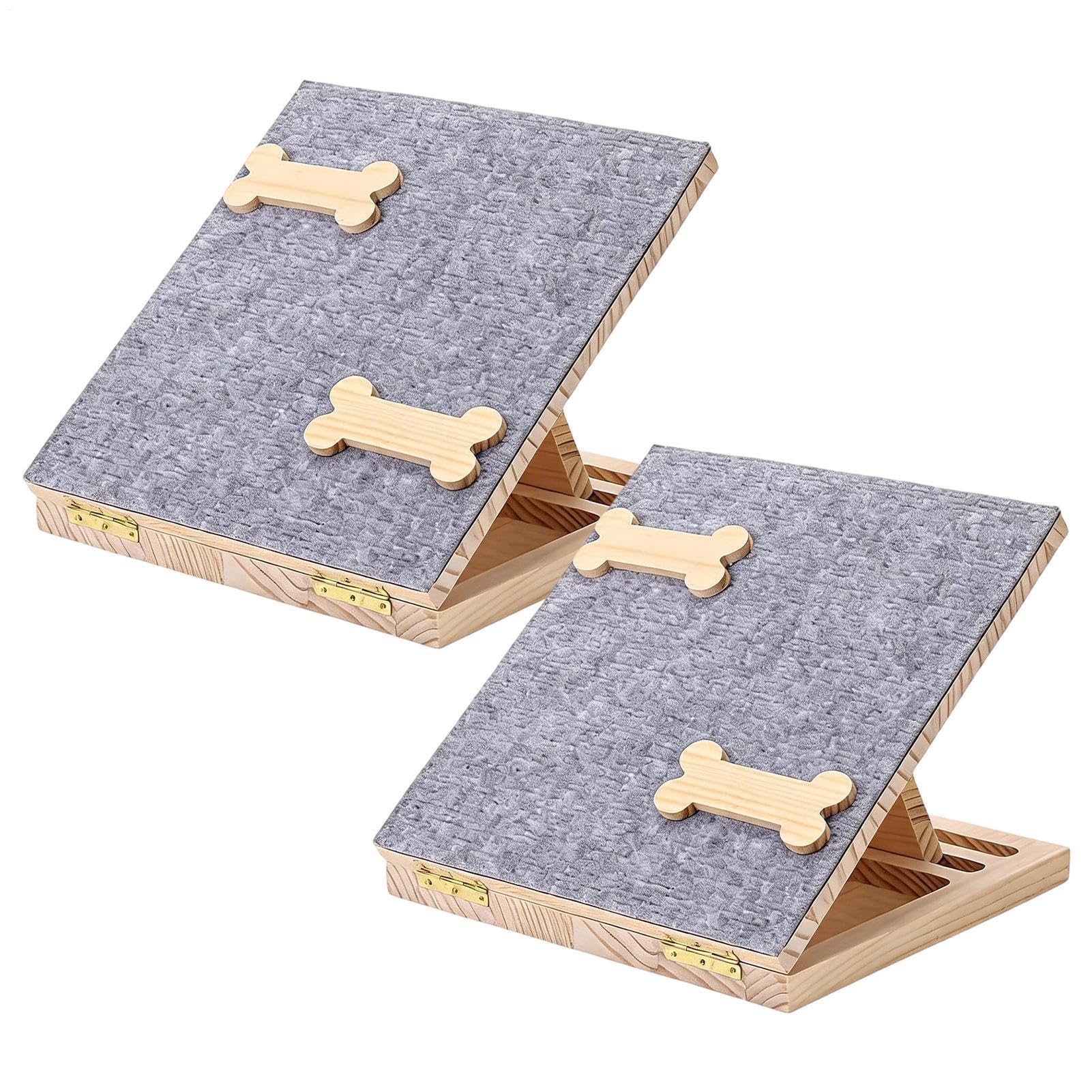 Rampa Escalera de Perros 2 Piezas Altura Ajustable Escalones Portátiles