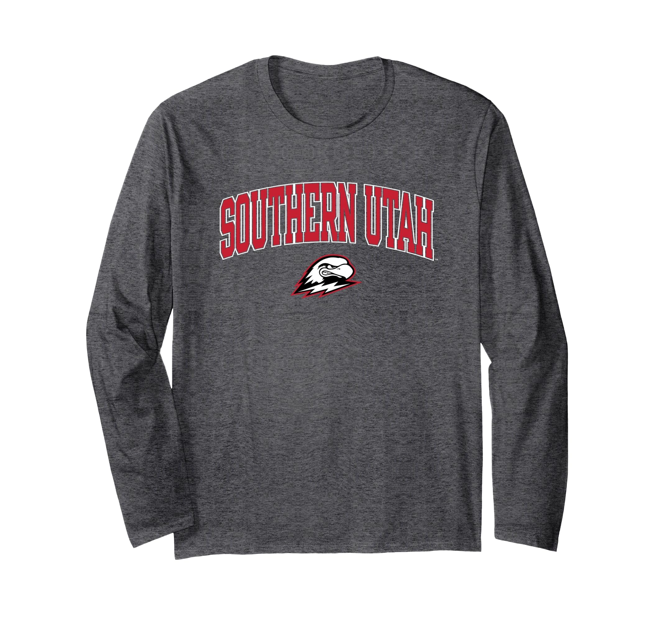 Southern Utah Thunderbirds Arch Over Dark Heather Long Sleeve T-Shirt