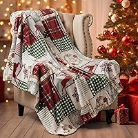 Vista 44 de PHF - Cobija de vellón ultrasuave Queen, sin desprendimiento, sin bolitas, acogedora cobija ligera de 8.85 oz/yd² para cama, sofá, silla, para todas