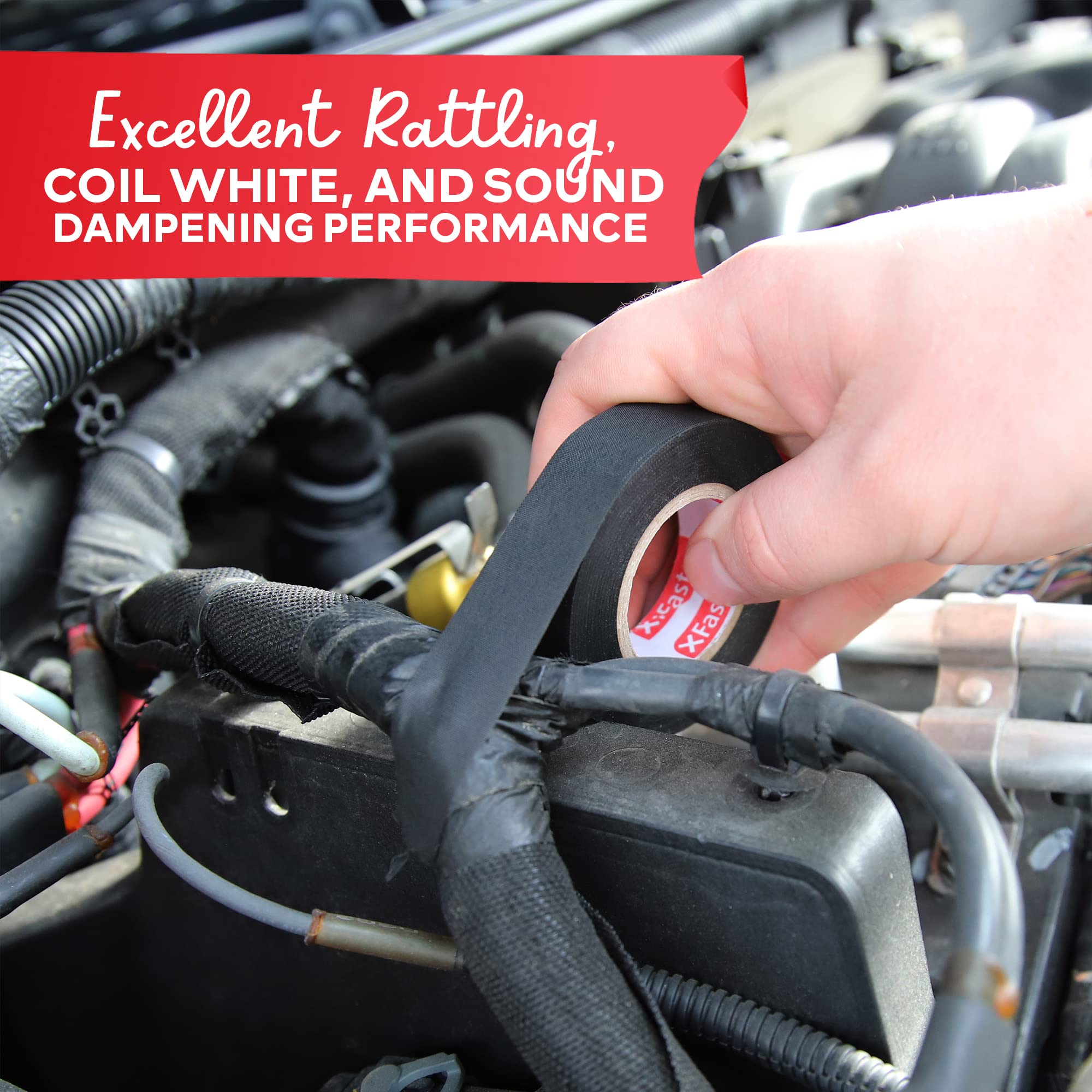 Buy XFasten Wire Harness Tape, 3/4Inch by 50Foot (5Pack), High Temp