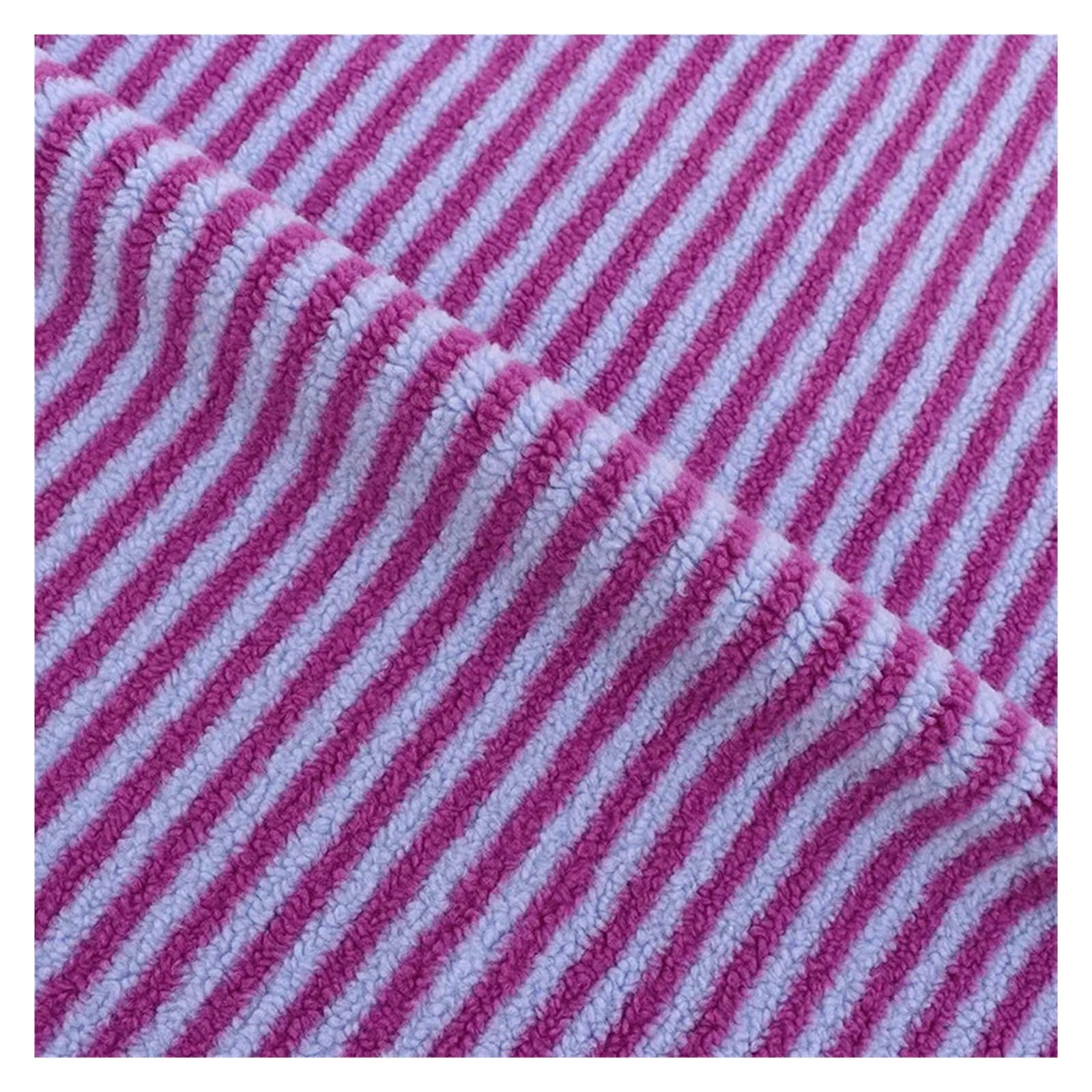 Tejido de forro polar de punto Tela de punto franela invierno con estampado Jacquard terciopelo, ropa cálida, chaqueta, bolsos, zapatos, sombreros, tejido costura(Color 5,90x160cm)
