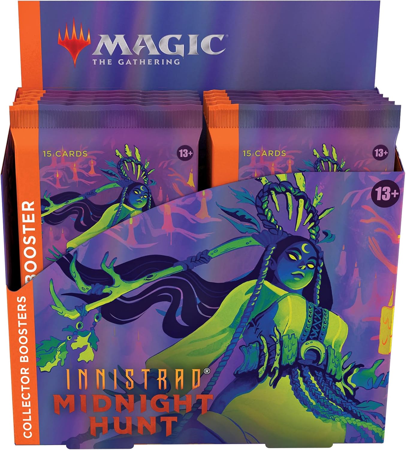 Review Discount Magic: The Gathering Innistrad: Midnight Hunt Collector Booster Box | 12 Packs (180 Magic Cards)